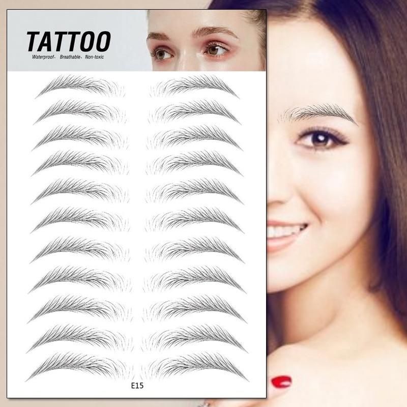 4D Waterproof Eyebrow Tattoo Stickers packaging view