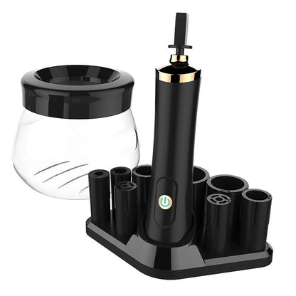 Electric Makeup Brush Cleaner ergonomic handle close-up
