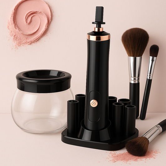 Electric Makeup Brush Cleaner & Dryer spin-clean device by Ethos Bloom