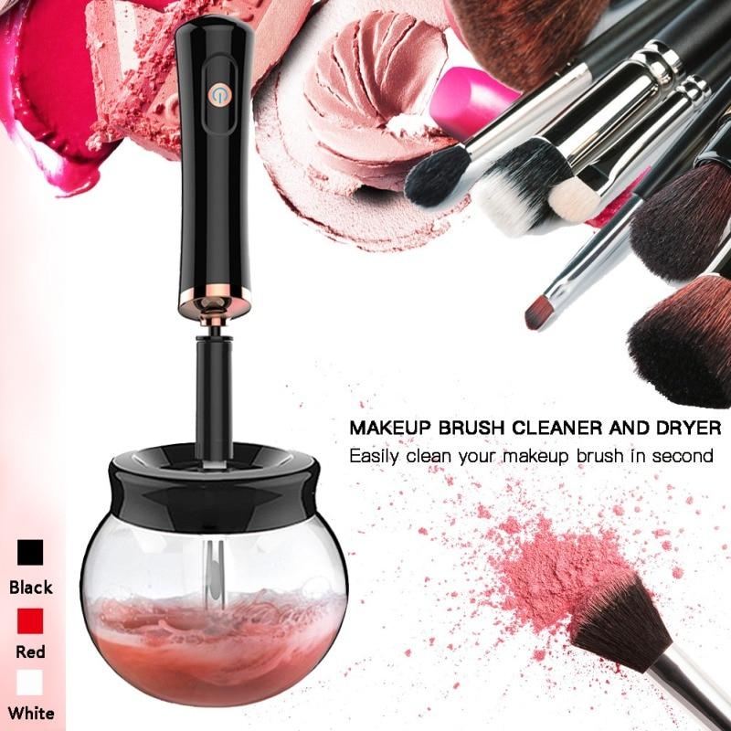 Electric Makeup Brush Cleaner silicone collar adapters