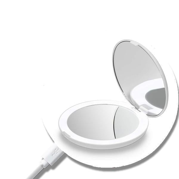 Rechargeable LED Handheld Makeup Mirror - alt 5 image by Ethos Bloom