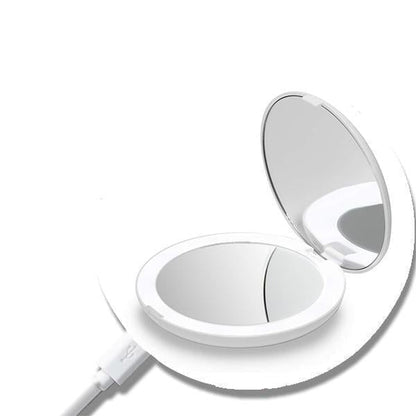 Rechargeable LED Handheld Makeup Mirror - alt 5 image by Ethos Bloom