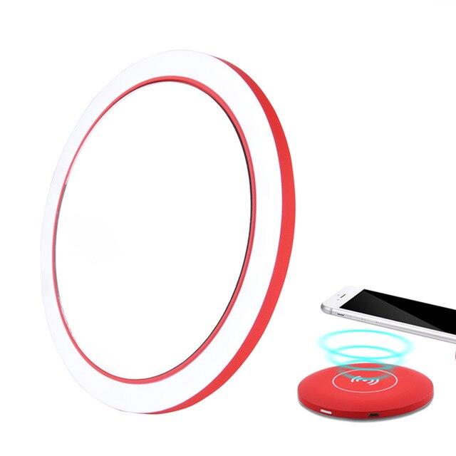 LED Makeup Mirror USB rechargeable compact travel size detail view by Ethos Bloom
