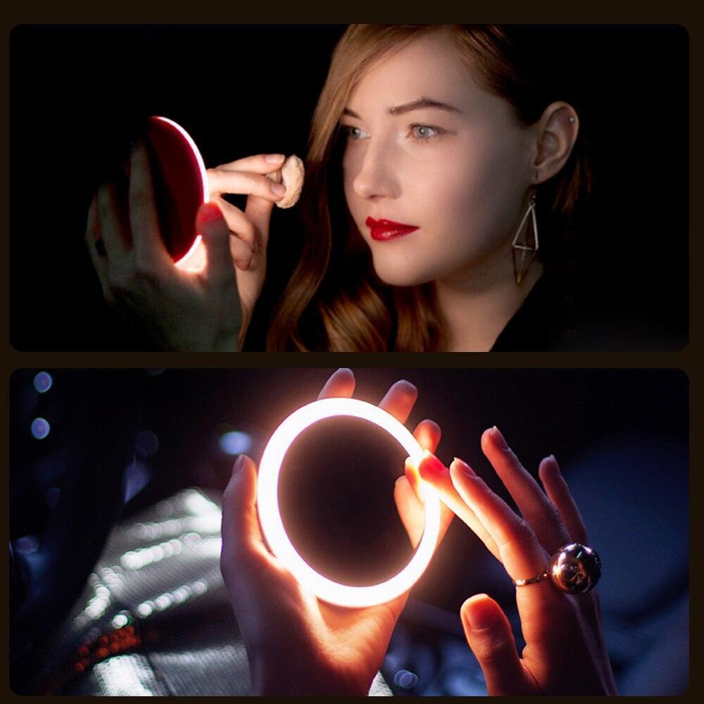 Rechargeable LED Handheld Makeup Mirror - usage image by Ethos Bloom