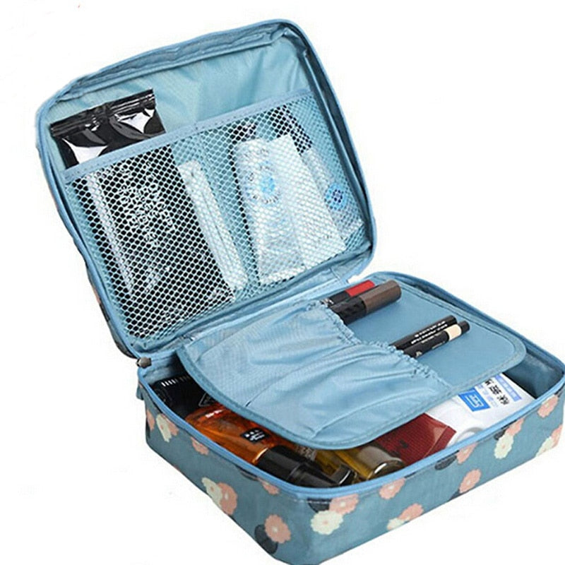Travel Cosmetic Organizer Bag - lifestyle image by Ethos Bloom