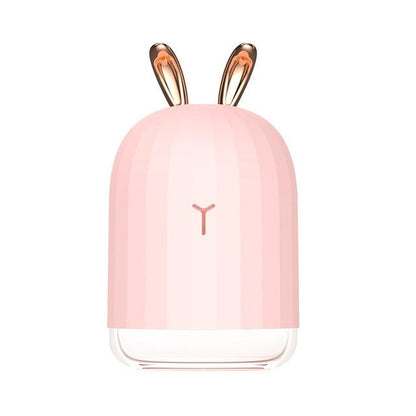 Ultrasonic Humidifier and Diffuser LED light mist in bedroom ambiance by Ethos Bloom