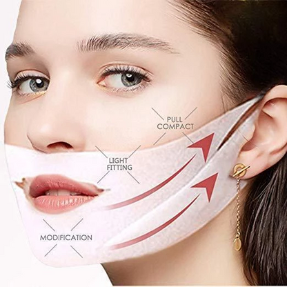 V-Shaped Ear Hook Face Mask material texture close-up